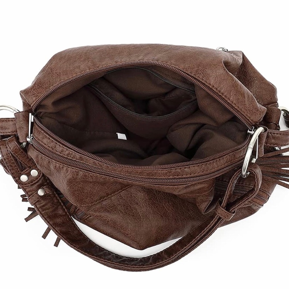 Amazon Essentials Dark Brown Shoulder Bag - image 6